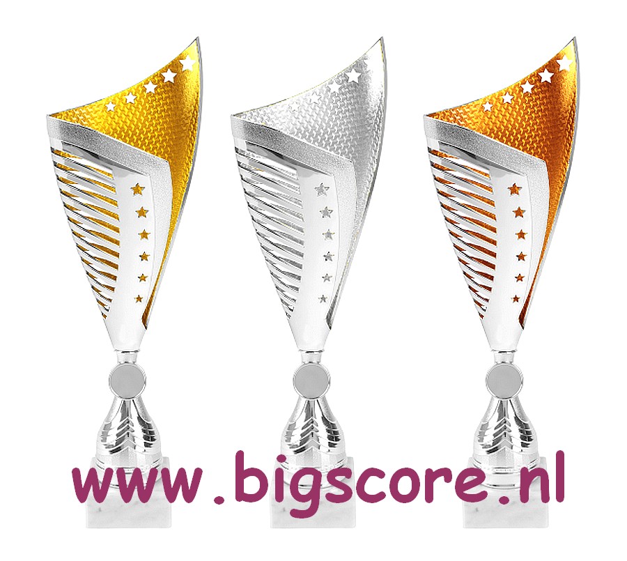 AK5261 Kunststofbeker Goud-Zilver-Brons